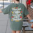 Daycare Provider Infant Teacher Quotes Toddler Teaching Women's Comfort Colors T-Shirt Back Print Moss