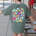 In My Daycare Teacher Era Daycare Provider Kids Women's Comfort Colors T-Shirt Back Print Moss In My Daycare Teacher Era Daycare Provider Kids Women's Comfort Colors T-Shirt Back Print Moss