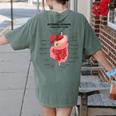 Digestive System Anatomy Anatomical Biology Teacher Men Women Women's Comfort Colors T-Shirt Back Print Moss