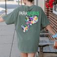 Dino Para Professional Teacher Collection T-Rex Dinosaur Paraeducator Assistant Teacher Women's Comfort Colors T-Shirt Back Print Moss Dino Para Professional Teacher Collection T-Rex Dinosaur Paraeducator Assistant Teacher Women's Comfort Colors T-Shirt Back Print Moss