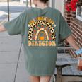 Director One Thankful Fall Teacher Women Life Women's Comfort Colors T-Shirt Back Print Moss Director One Thankful Fall Teacher Women Life Women's Comfort Colors T-Shirt Back Print Moss