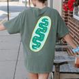 DIY Mitochondria Costume Biology Teacher Halloween Women's Comfort Colors T-Shirt Back Print Moss