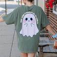 Dont Judge a Disability By Its Visibility Teacher Women's Comfort Colors T-Shirt Back Print Moss