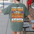 I Don't Need a Costume I'm a Pe Teacher Retro Halloween Women's Comfort Colors T-Shirt Back Print Moss I Don't Need a Costume I'm a Pe Teacher Retro Halloween Women's Comfort Colors T-Shirt Back Print Moss