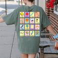 Dual Language Crew Bilingual Spanish Teacher Back To School For Men Women Women's Comfort Colors T-Shirt Back Print Moss