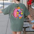 Dyslexia Different Perspective Reading Brain Floral Teacher Women's Comfort Colors T-Shirt Back Print Moss Dyslexia Different Perspective Reading Brain Floral Teacher Women's Comfort Colors T-Shirt Back Print Moss