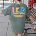 I E P I Encourage Progress Special Education Teacher Women's Comfort Colors T-Shirt Back Print Moss I E P I Encourage Progress Special Education Teacher Women's Comfort Colors T-Shirt Back Print Moss