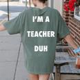 Easy Halloween Teacher Costume Shirt For Men Women Kids Women's Comfort Colors T-Shirt Back Print Moss