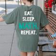 Eat Sleep Math Repeat Math Teacher Men Women Girls Kids Women's Comfort Colors T-Shirt Back Print Moss Eat Sleep Math Repeat Math Teacher Men Women Girls Kids Women's Comfort Colors T-Shirt Back Print Moss
