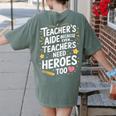 Educators Teacher's Aide Because Even Teachers Need Heroes Women's Comfort Colors T-Shirt Back Print Moss Educators Teacher's Aide Because Even Teachers Need Heroes Women's Comfort Colors T-Shirt Back Print Moss