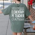 Elementary PE Teacher Tshirt Appreciation Women's Comfort Colors T-Shirt Back Print Moss Elementary PE Teacher Tshirt Appreciation Women's Comfort Colors T-Shirt Back Print Moss