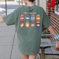 ELL Is My Jam English Language Learner Aide ELL Teacher Women's Comfort Colors T-Shirt Back Print Moss