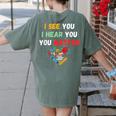 Emotional Intelligence Quote For School Counselor Teacher Women's Comfort Colors T-Shirt Back Print Moss Emotional Intelligence Quote For School Counselor Teacher Women's Comfort Colors T-Shirt Back Print Moss