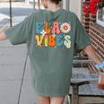 English Teacher Ela Vibes Teacher Kids First Day Of School Women's Comfort Colors T-Shirt Back Print Moss