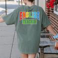 English Teacher Men Women Grammar Class English Teacher Women's Comfort Colors T-Shirt Back Print Moss English Teacher Men Women Grammar Class English Teacher Women's Comfort Colors T-Shirt Back Print Moss