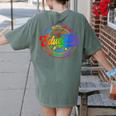 Exceptional Educator Squad Special Education Teacher Autism Women's Comfort Colors T-Shirt Back Print Moss