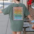 Executive Functioning Skills Back To School Sped Teacher SLP Women's Comfort Colors T-Shirt Back Print Moss