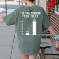 Fa La 8 Math Pun Math Teacher Christmas Women's Comfort Colors T-Shirt Back Print Moss Fa La 8 Math Pun Math Teacher Christmas Women's Comfort Colors T-Shirt Back Print Moss