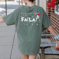 FA LA8 Christmas Santa Fa La Math Teacher Mathematic Women's Comfort Colors T-Shirt Back Print Moss FA LA8 Christmas Santa Fa La Math Teacher Mathematic Women's Comfort Colors T-Shirt Back Print Moss