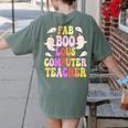 Faboolous COMPUTER TEACHER Costume This Is My Spooky Mom Dad Women's Comfort Colors T-Shirt Back Print Moss Faboolous COMPUTER TEACHER Costume This Is My Spooky Mom Dad Women's Comfort Colors T-Shirt Back Print Moss