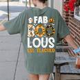 Faboolous ESL ESOL Teacher Spooky Teacher Halloween Costume For Men Women Women's Comfort Colors T-Shirt Back Print Moss Faboolous ESL ESOL Teacher Spooky Teacher Halloween Costume For Men Women Women's Comfort Colors T-Shirt Back Print Moss