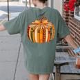 Fall Book Halloween Costume Autumn Pumpkin Teacher Kids Women's Comfort Colors T-Shirt Back Print Moss Fall Book Halloween Costume Autumn Pumpkin Teacher Kids Women's Comfort Colors T-Shirt Back Print Moss