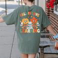 Fall In Love With Learning Shirt Autumn Thanksgiving Teacher Women's Comfort Colors T-Shirt Back Print Moss Fall In Love With Learning Shirt Autumn Thanksgiving Teacher Women's Comfort Colors T-Shirt Back Print Moss