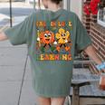 Fall In Love With Learning Thanksgiving Teacher Student Women's Comfort Colors T-Shirt Back Print Moss Fall In Love With Learning Thanksgiving Teacher Student Women's Comfort Colors T-Shirt Back Print Moss