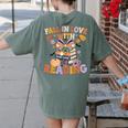 Fall In Love With Reading Halloween Stack Of Book Teacher Women's Comfort Colors T-Shirt Back Print Moss Fall In Love With Reading Halloween Stack Of Book Teacher Women's Comfort Colors T-Shirt Back Print Moss