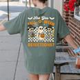Are You Fall o Ween Directions Halloween Skeleton Teacher Women's Comfort Colors T-Shirt Back Print Moss Are You Fall o Ween Directions Halloween Skeleton Teacher Women's Comfort Colors T-Shirt Back Print Moss