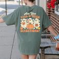 Are You Fall O Ween Directions Halloween Teacher Women's Comfort Colors T-Shirt Back Print Moss