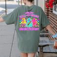 Are You Fall-O-Ween Directions Teacher Ghost Halloween Women's Comfort Colors T-Shirt Back Print Moss