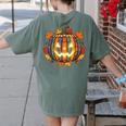 Fall Pumpkin Book Lover Spooky Librarian Teacher Halloween Women's Comfort Colors T-Shirt Back Print Moss Fall Pumpkin Book Lover Spooky Librarian Teacher Halloween Women's Comfort Colors T-Shirt Back Print Moss
