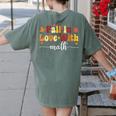 Fall Teacher Fall In Love With Math Math Thanksgiving Women's Comfort Colors T-Shirt Back Print Moss Fall Teacher Fall In Love With Math Math Thanksgiving Women's Comfort Colors T-Shirt Back Print Moss