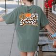 Fall Teacher Shirt 3rd Grade Teacher Retro Halloween Pumpkin Women's Comfort Colors T-Shirt Back Print Moss Fall Teacher Shirt 3rd Grade Teacher Retro Halloween Pumpkin Women's Comfort Colors T-Shirt Back Print Moss