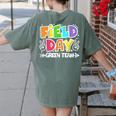 Field Day Green Team For Teacher Kids Field Day Games Women's Comfort Colors T-Shirt Back Print Moss