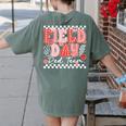 Field Day Red Team Outdoor Field Day Games For Kids Teacher Women's Comfort Colors T-Shirt Back Print Moss
