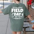 Field Day Second 2nd Grade Orange 2025 Boy Girl Teacher Women's Comfort Colors T-Shirt Back Print Moss