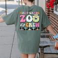 Field Zoo Trip Shirt For Teacher First Grade Crew For Men Women Kids Women's Comfort Colors T-Shirt Back Print Moss Field Zoo Trip Shirt For Teacher First Grade Crew For Men Women Kids Women's Comfort Colors T-Shirt Back Print Moss