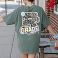 First Day Of Fifth Grade Composition Notebook Teacher Women's Comfort Colors T-Shirt Back Print Moss