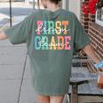 First Grade Dream Team Back To School 1st Grade Teacher Women's Comfort Colors T-Shirt Back Print Moss First Grade Dream Team Back To School 1st Grade Teacher Women's Comfort Colors T-Shirt Back Print Moss