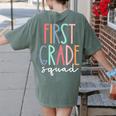 First Grade Squad 1st Grade Teacher Crew Back To School Team Women's Comfort Colors T-Shirt Back Print Moss First Grade Squad 1st Grade Teacher Crew Back To School Team Women's Comfort Colors T-Shirt Back Print Moss