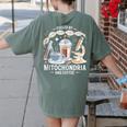 Fueled By Mitochondria Coffee Science Teacher Student Women's Comfort Colors T-Shirt Back Print Moss Fueled By Mitochondria Coffee Science Teacher Student Women's Comfort Colors T-Shirt Back Print Moss