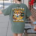 Future Teacher Graphic For Boys Inspiring Young Minds Women's Comfort Colors T-Shirt Back Print Moss