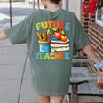 Future Teacher Costume For Kids Back To School Boy Girl Women's Comfort Colors T-Shirt Back Print Moss Future Teacher Costume For Kids Back To School Boy Girl Women's Comfort Colors T-Shirt Back Print Moss