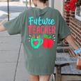 Future Teacher Education Student Women's Comfort Colors T-Shirt Back Print Moss Future Teacher Education Student Women's Comfort Colors T-Shirt Back Print Moss