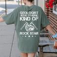 Geology Outfit Geology Teacher Geology Department Geologist Women's Comfort Colors T-Shirt Back Print Moss
