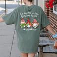 Gnome It's Fine I'm Fine Everything Is Fine Teacher Xmas Women's Comfort Colors T-Shirt Back Print Moss Gnome It's Fine I'm Fine Everything Is Fine Teacher Xmas Women's Comfort Colors T-Shirt Back Print Moss