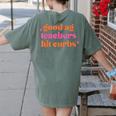 Good Ag Teachers Hit Curbs Teacher Apparel Women's Comfort Colors T-Shirt Back Print Moss Good Ag Teachers Hit Curbs Teacher Apparel Women's Comfort Colors T-Shirt Back Print Moss
