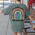 Good Day To Teach Tiny Musicians Piano Music Teacher Women Women's Comfort Colors T-Shirt Back Print Moss